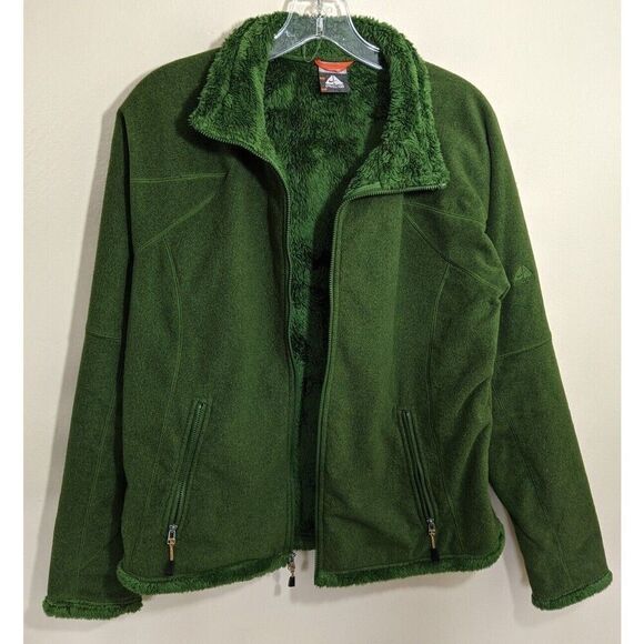 Nike ACG Womens Sweater Jacket All Conditions Gear Green Fleece Full Zip Large - Picture 3 of 12